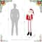 Glitzhome® 60"H Christmas Oversized Fabric Santa With Dangle Legs